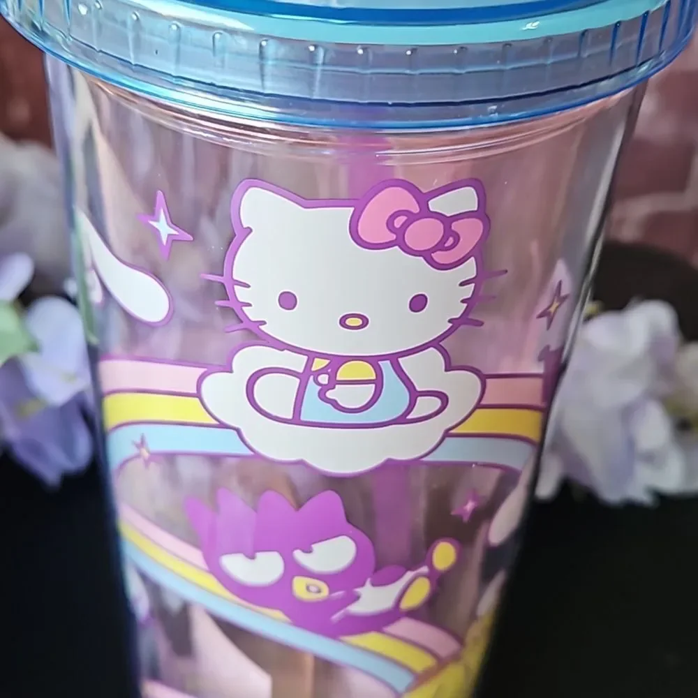 Sanrio Hello Kitty & Friends 20oz Travel Tumbler w/Straw NWT